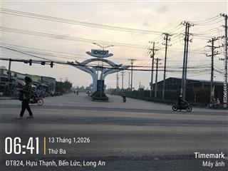 Bán gấp lô đất 100m2 mặt tiền trục chính khu công nghiệp idico hựu thạnh giá 830 triệu