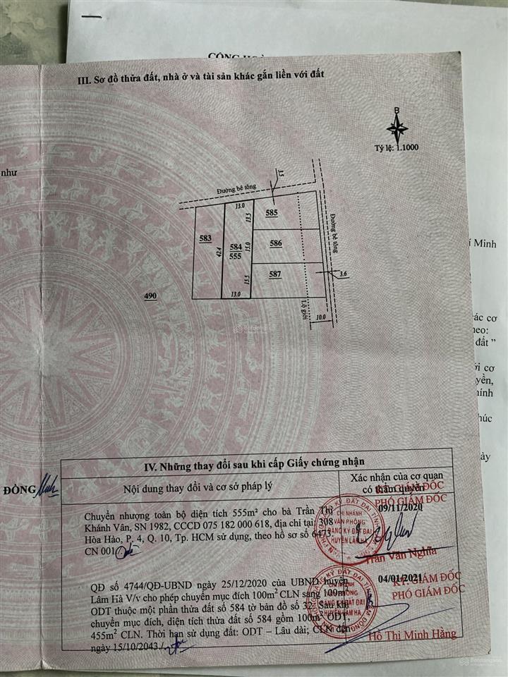 Bán đất có thổ cư thị trấn nam ban, lâm hà, ven đà lạt