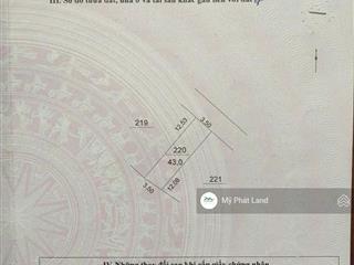Cc bán lô đất 43m2, gần đường ô tô, dịch vụ khu 3,4, khu dự án sinh thái đồng mai, giá chỉ 2.95 tỷ.