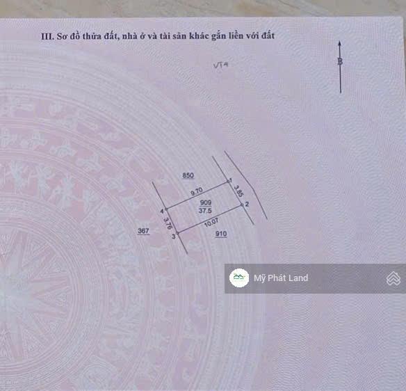 Lô đất bích hòa, dt 37,5m2, sổ đẹp, ngõ thông, chỉ 90m ra quốc lộ 21b, chợ đầu mối, giá chỉ 4,3 tỷ