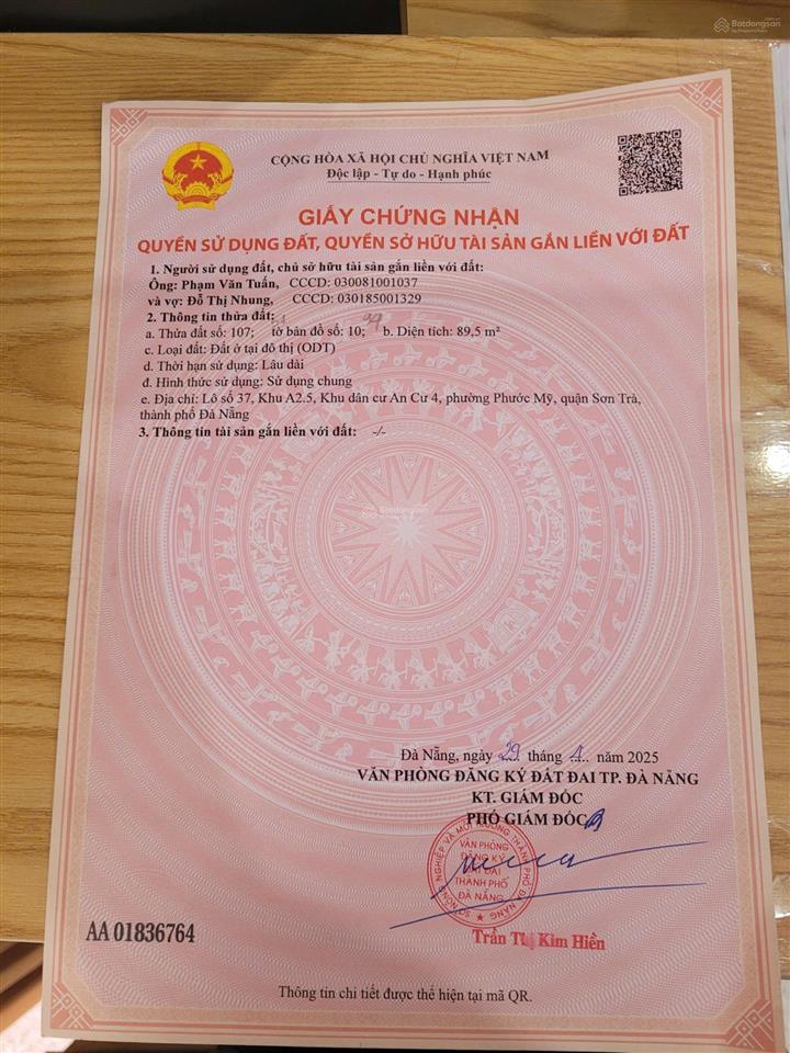 Bán nhà 3 tầng đường lê thước , diện tích  90m , giá 15ty5.