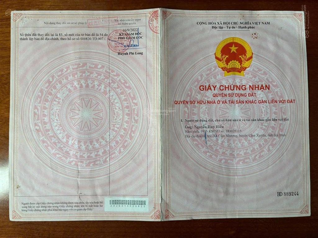 Cần bán đất đường thích thiện chiếu (dt 90m2). giá 8,15 tỷ. tlcc
