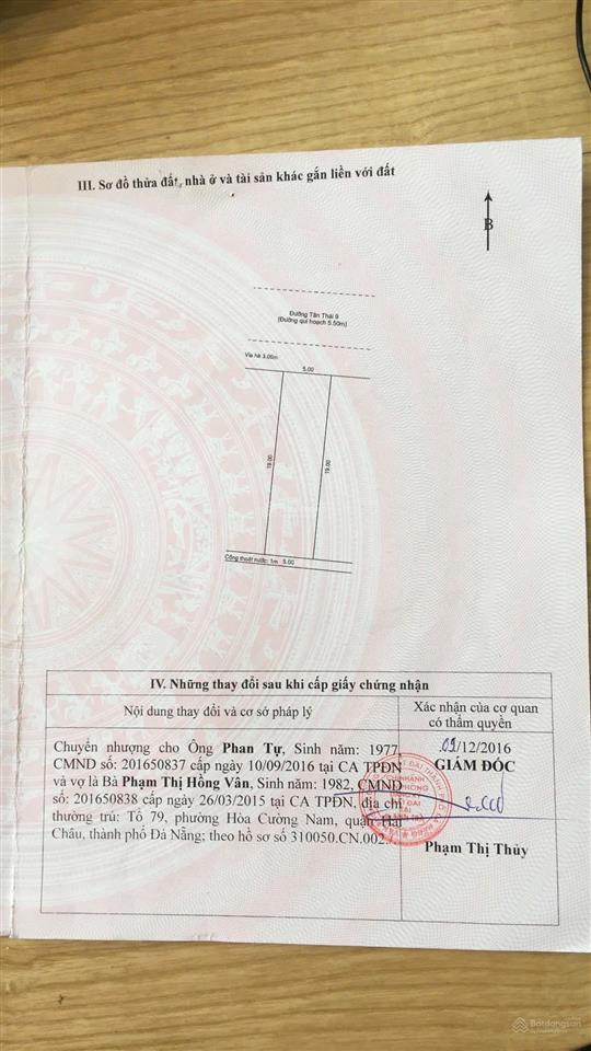 Bán nhà đường tân thái 9 95m ngang 5m gần biển mỹ khê chỉ 11,5 tỷ .