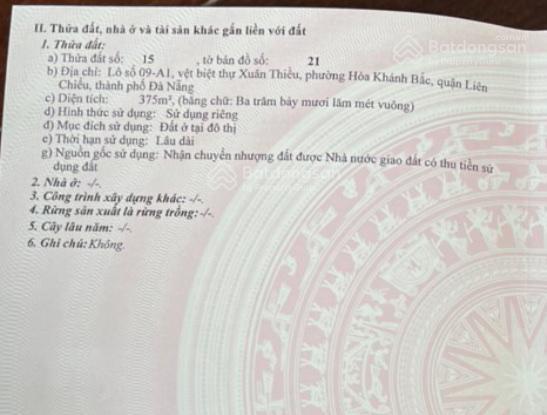 Bán cả 2 lô biệt thự xuân thiều, mặt tiền 30m nguyễn tất thành, qua cầu phú lộc gần nguyễn chánh