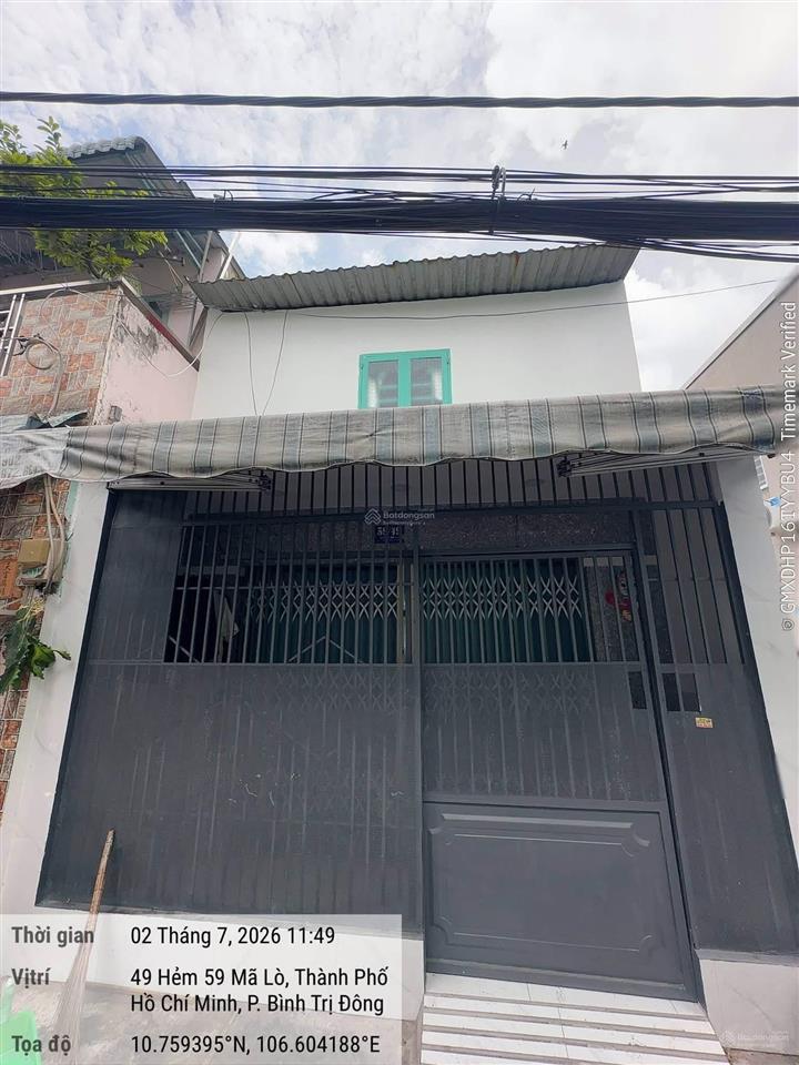 Nhà đường mã lò, 4x8.5m  1 lầu chỉ 3.55 tỷ