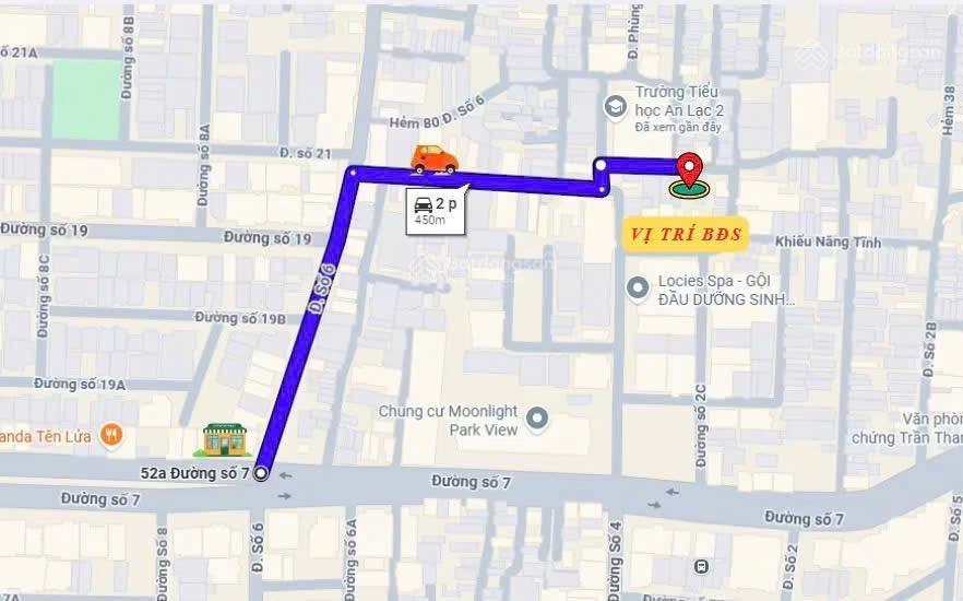 Khu tên lửa 4.64x16m, giá 7.7 tỷ, gần aeon mall