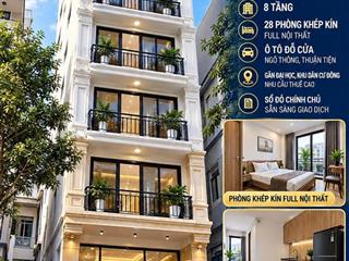 Chung cư mini xuân phương 28 phòng dòng tiền 120 triệu/tháng
diện tích 105m2 8 tầng + hầm,
