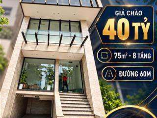 40 tỷ tòa nhà mặt phố trần vĩ, lô góc view hồ
điểm nhấn nằm ở vị trí mặt đường 60m, lô góc thoán