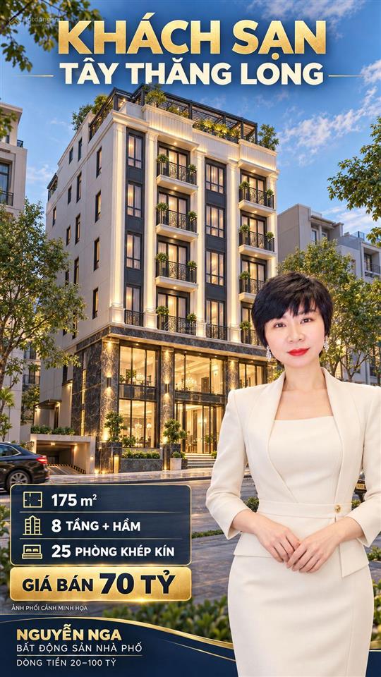 Anh chị đang tìm mua cả tòa khách sạn tại tây thăng long? em nga giới thiệu khách sạn diện tích