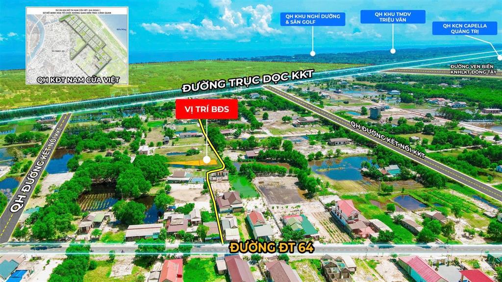 Bán đất nam cửa việt lô 5x20m full thổ cư cách biển chỉ 2km