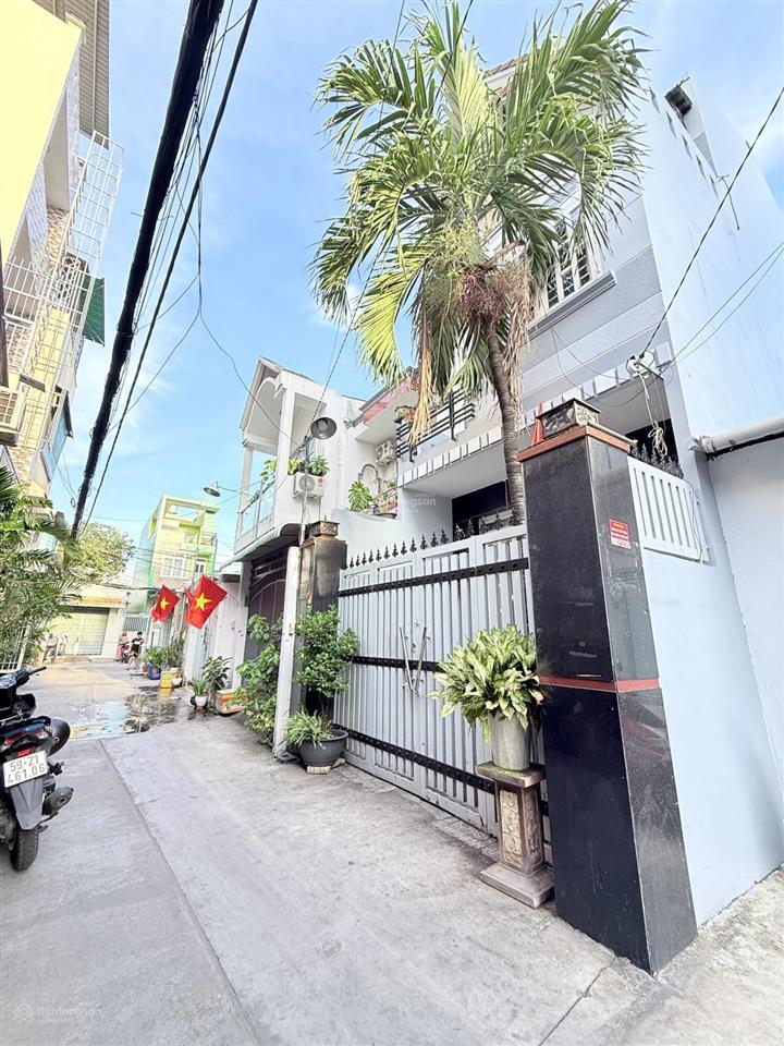 Lũy bán bích hẻm xe hơi vào nhà khu phân lô dân trí cao 76m 2 mặt tiền xây lửng 3 lầu st chỉ 7.3tỷ
