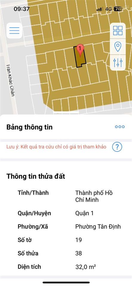 Chính chủ bán nhà hxh gần mặt tiền 94/8 trần khắc chân, tân định, quận 1