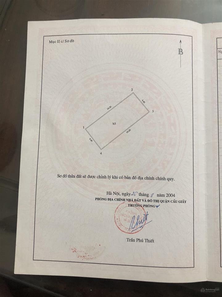 Bán nhà riêng tại khu đô thị trung hoà nhân chính