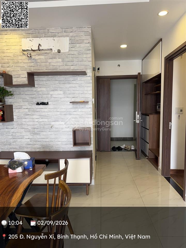Cho thuê cc tại richmond city, 15 triệu/tháng, 66m2, 2pn, 2wc, nội thất full