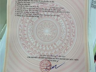 Hàng hiếm tại đông thạnh, 6,5 tỷ, 116m2, đất nền sổ đỏ