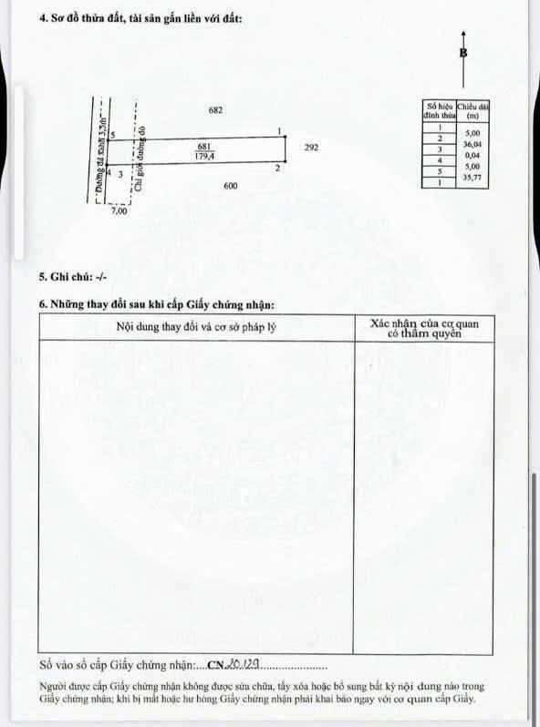 Cần bán đất thổ cư gần vinhomes hóc môn179m21ty4