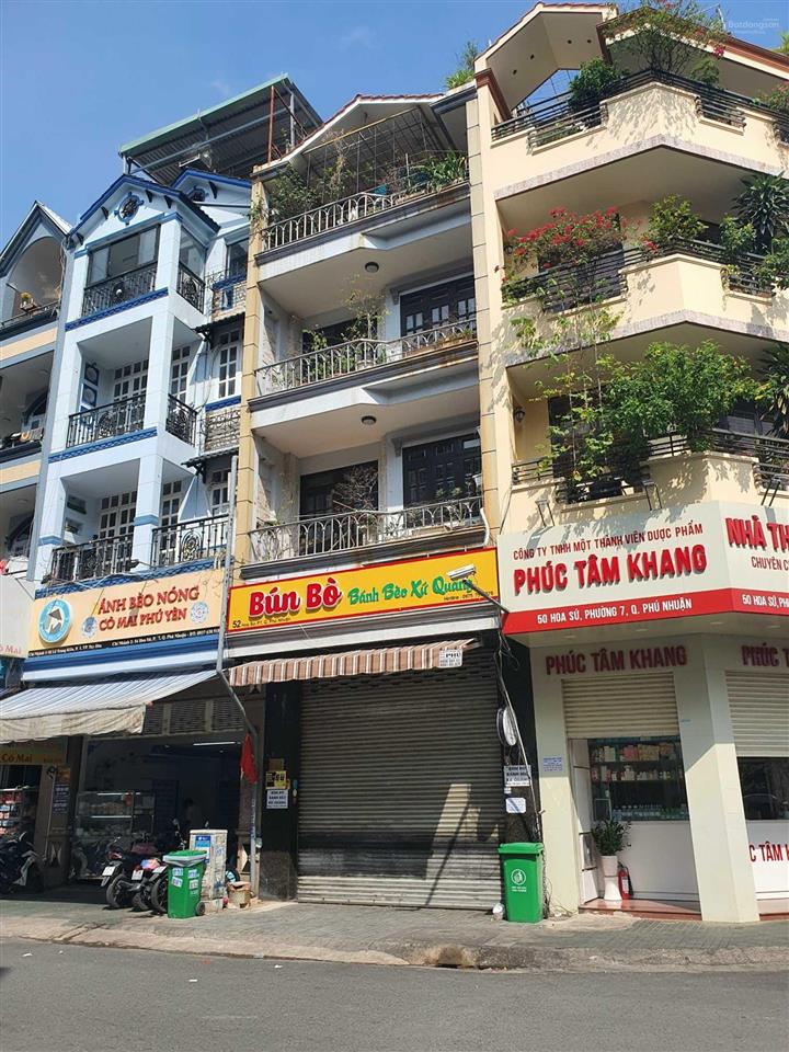 Cho thuê nhà mặt tiền 52a hoa sứ, p7, phú nhuận ngay siêu thị coop, chính chủ