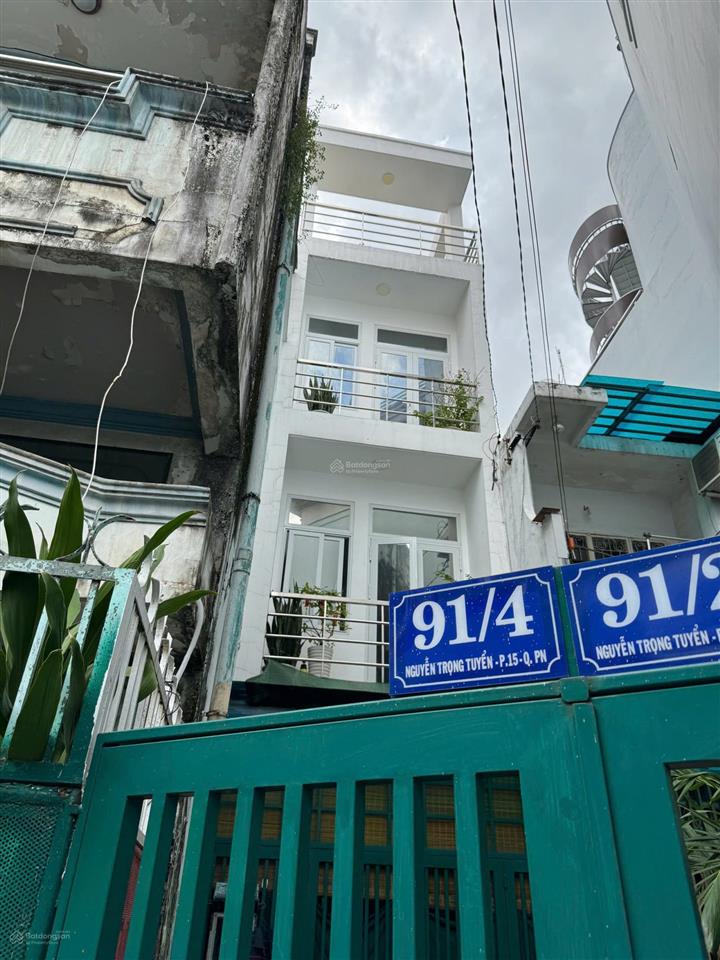 Bán nhà hẻm xe hơi 91/4 nguyễn trọng tuyển, p15, phú nhuận  41m2 nhà mới 3 lầu