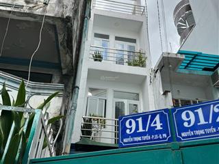 Bán nhà hẻm xe hơi 91/4 nguyễn trọng tuyển, p15, phú nhuận  41m2 nhà mới 3 lầu