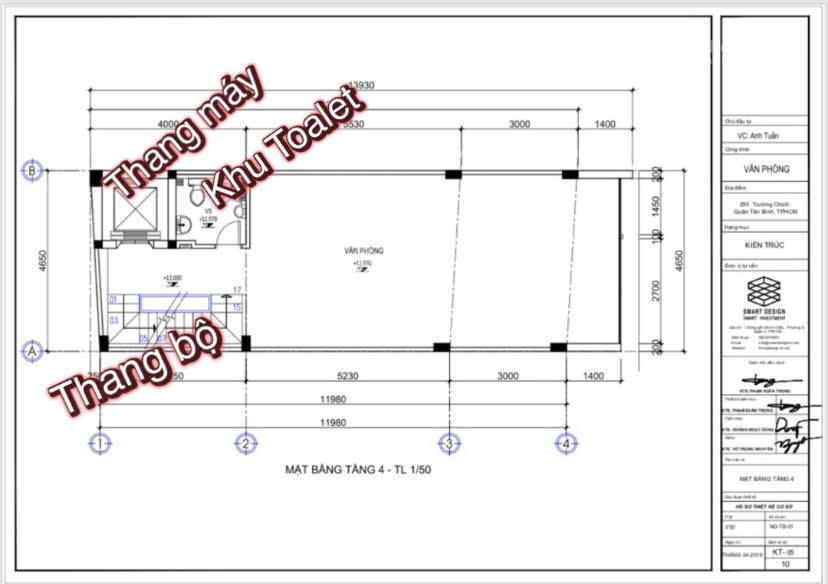 Bán nhà mặt tiền 295 trường chinh, p14, tân bình  ngang 4.7m dài 18m  hđt 50tr/tháng