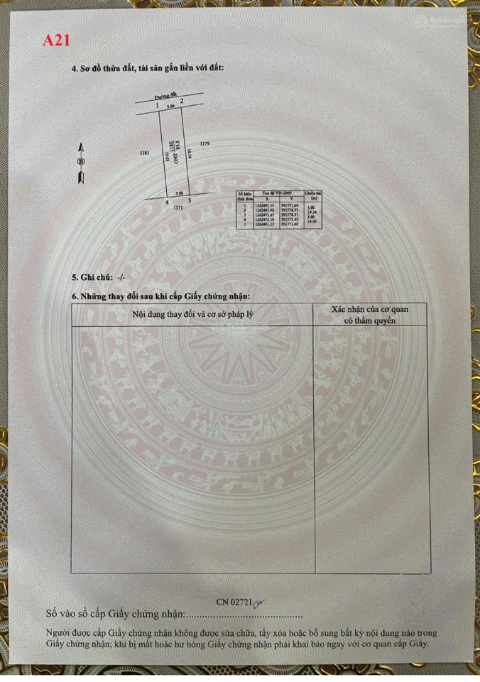 Bán lô đất bên hông chợ sóc lào, xã hưng thuận trảng bàng tây ninh sổ hồng riêng ,công chứng ngay .