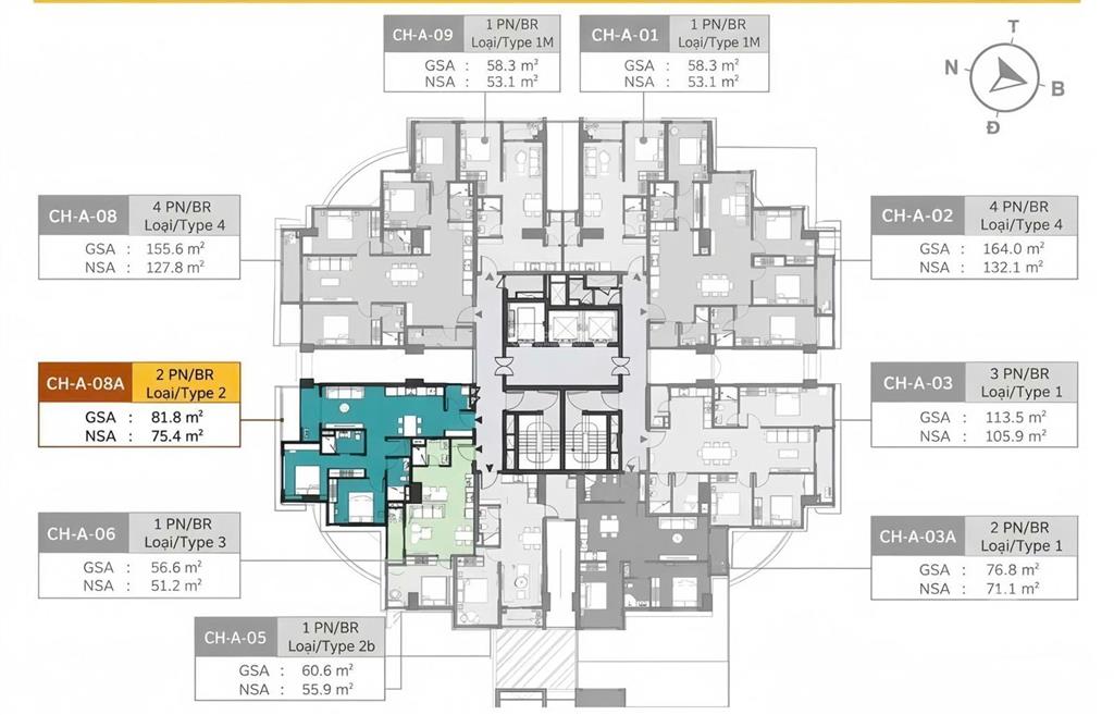 Masteri grandview (a1x08a) 2pn2wc 82m2 giá 9,450 tỷ all in, cắt lỗ 350tr, hỗ trợ vay