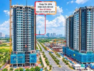 Masteri grandview (a1x08a) 2pn2wc 82m2 giá 9,450 tỷ all in, cắt lỗ 350tr, hỗ trợ vay