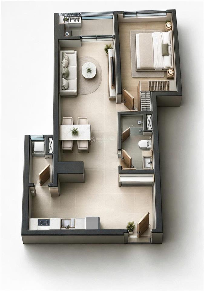 Masteri grandview (a1x01) 1pn1wc 60m2 giá 6.6 tỷ all in, chủ kẹt tiền bán lỗ, hỗ trợ vay