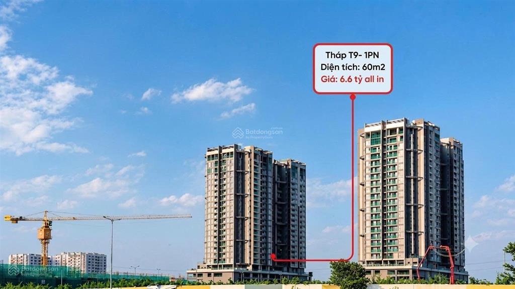 Masteri grandview (a1x01) 1pn1wc 60m2 giá 6.6 tỷ all in, chủ kẹt tiền bán lỗ, hỗ trợ vay