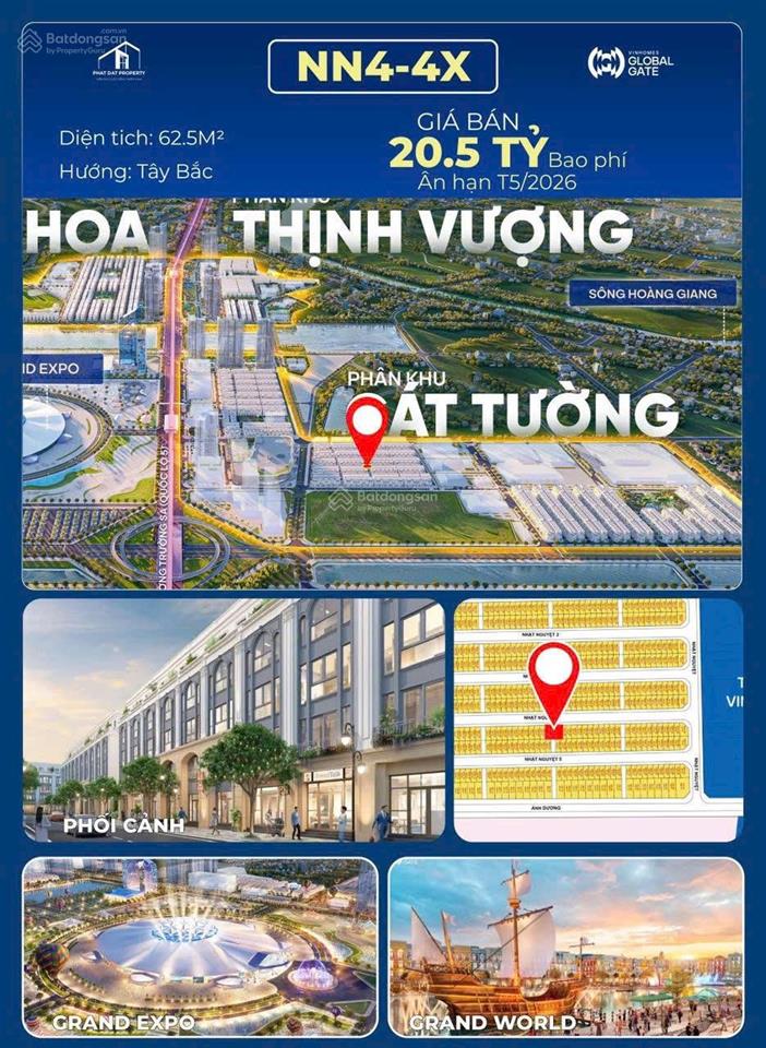 Tôi cần bán căn nhật nguyệt 62,5m2, giá 17,5 tỷ rẻ nhất dự án vinhomes cổ loa