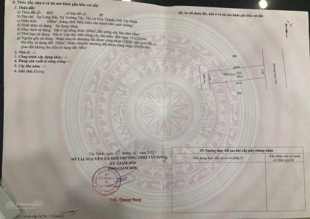 Bán đất 23, ngô quyền, 900 triệu, 168m2 đẹp xuất sắc