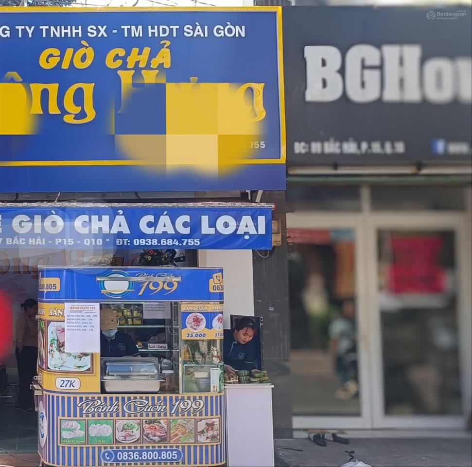 Mặt bằng đường bắc hải quận 10 riêng tư