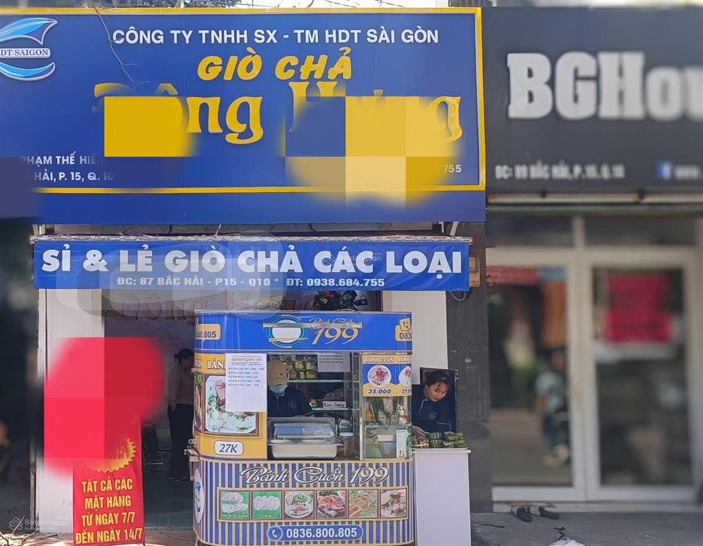 Mặt bằng đường bắc hải quận 10 riêng tư