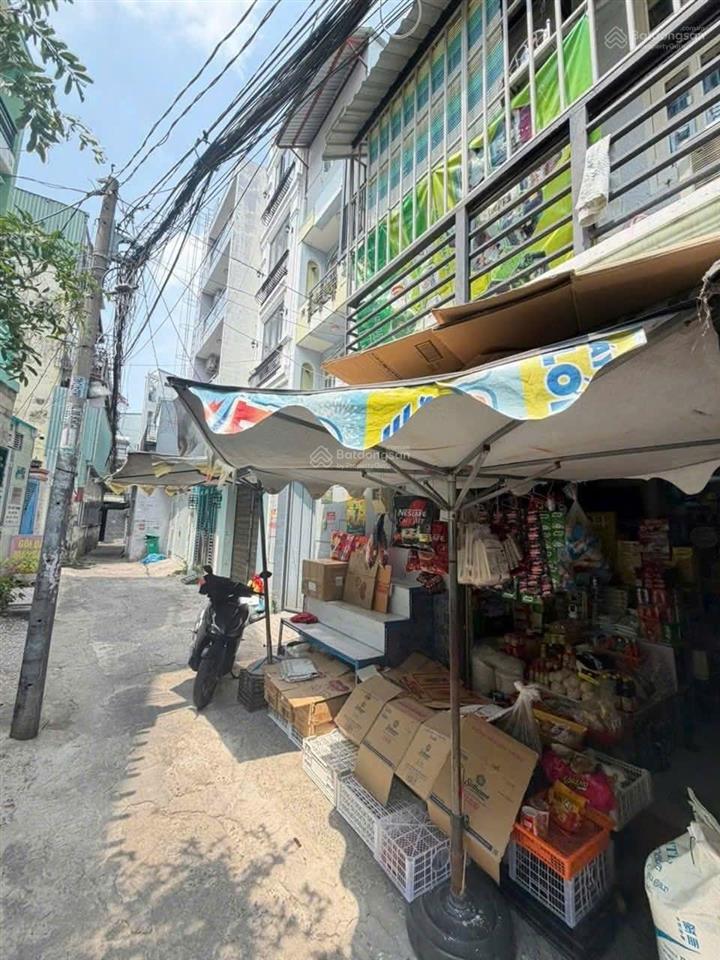 Nhà 1 lầu 17.8m2 hẻm thông sát mặt tiền lê văn thọ, ngay chợ hạnh thông tây
