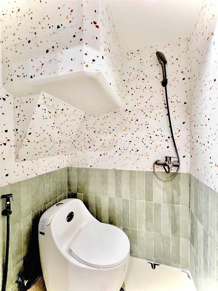Nhà 1 lầu 25m2 hẻm xe hơi 3m chỉ 30m ra mặt tiền, ngay chợ an nhơn