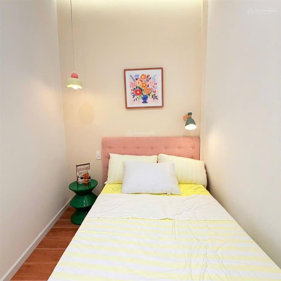 Nhà 1 lầu 25m2 hẻm xe hơi 3m chỉ 30m ra mặt tiền, ngay chợ an nhơn