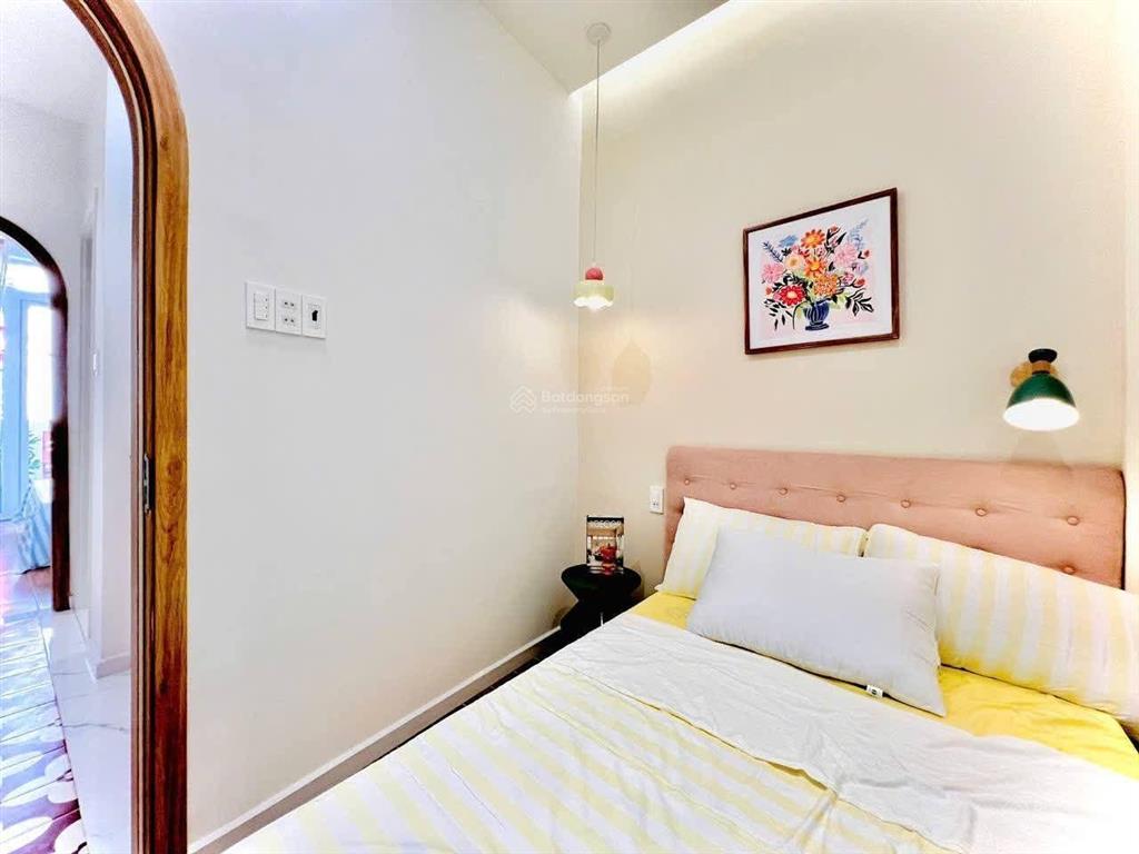 Nhà 1 lầu 25m2 hẻm xe hơi 3m chỉ 30m ra mặt tiền, ngay chợ an nhơn