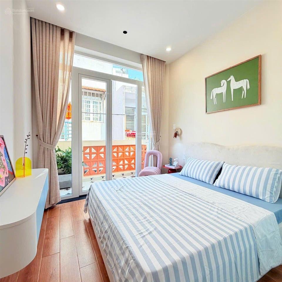 Nhà 1 lầu 25m2 hẻm xe hơi 3m chỉ 30m ra mặt tiền, ngay chợ an nhơn