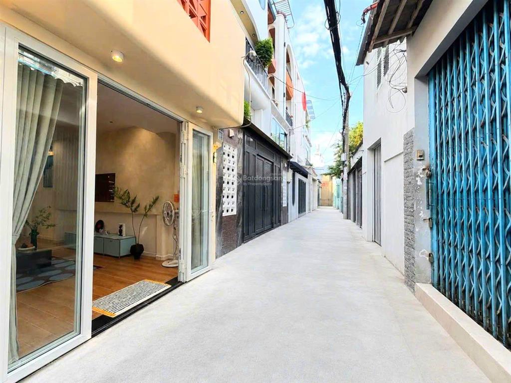 Nhà 1 lầu 25m2 hẻm xe hơi 3m chỉ 30m ra mặt tiền, ngay chợ an nhơn