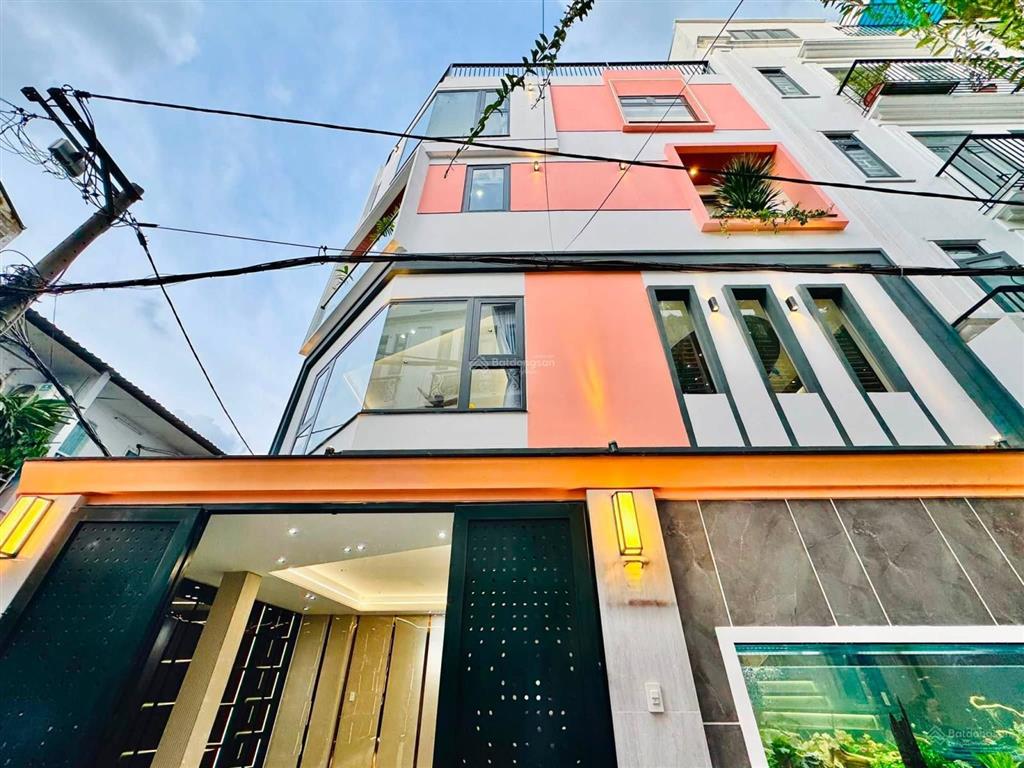 Nhà xây mới 5 tầng 57,3m2 căn góc 2 mặt đường số 30, ngay chợ an nhơn