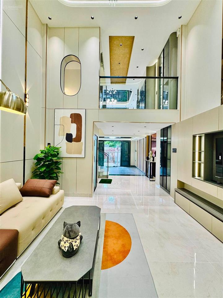 Nhà xây mới 5 tầng 52,7m2 hẻm xe hơi 5m sát mặt tiền lê đức thọ, ngay chợ an nhơn