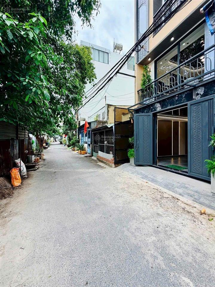 Nhà xây mới 5 tầng 52,7m2 hẻm xe hơi 5m sát mặt tiền lê đức thọ, ngay chợ an nhơn