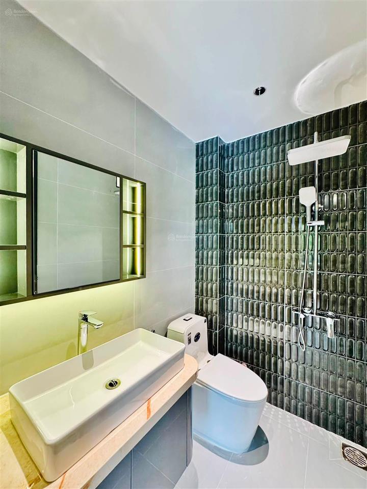 Nhà xây mới 5 tầng 52,7m2 hẻm xe hơi 5m sát mặt tiền lê đức thọ, ngay chợ an nhơn