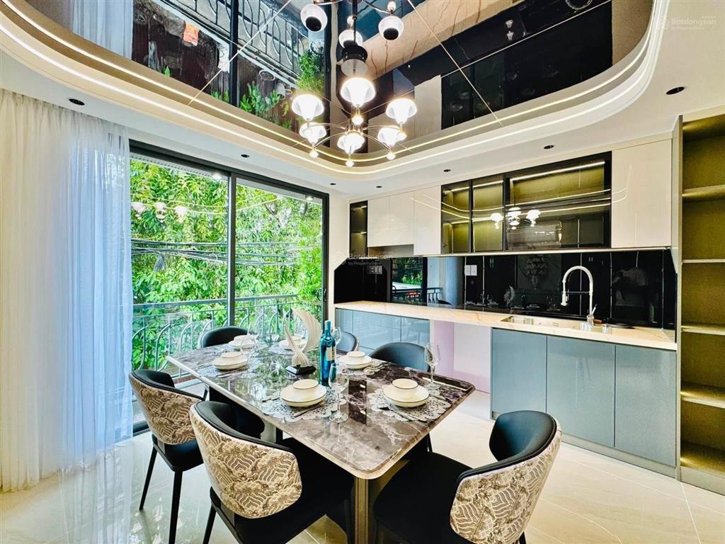 Nhà xây mới 5 tầng 52,7m2 hẻm xe hơi 5m sát mặt tiền lê đức thọ, ngay chợ an nhơn