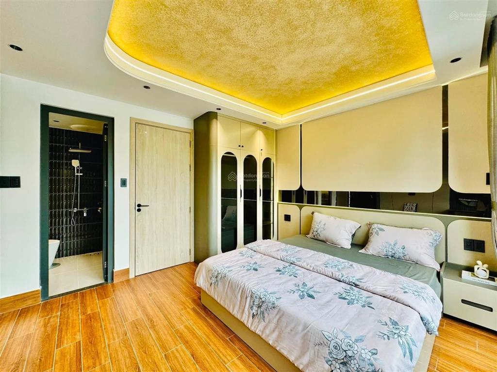 Nhà xây mới 5 tầng 52,7m2 hẻm xe hơi 5m sát mặt tiền lê đức thọ, ngay chợ an nhơn