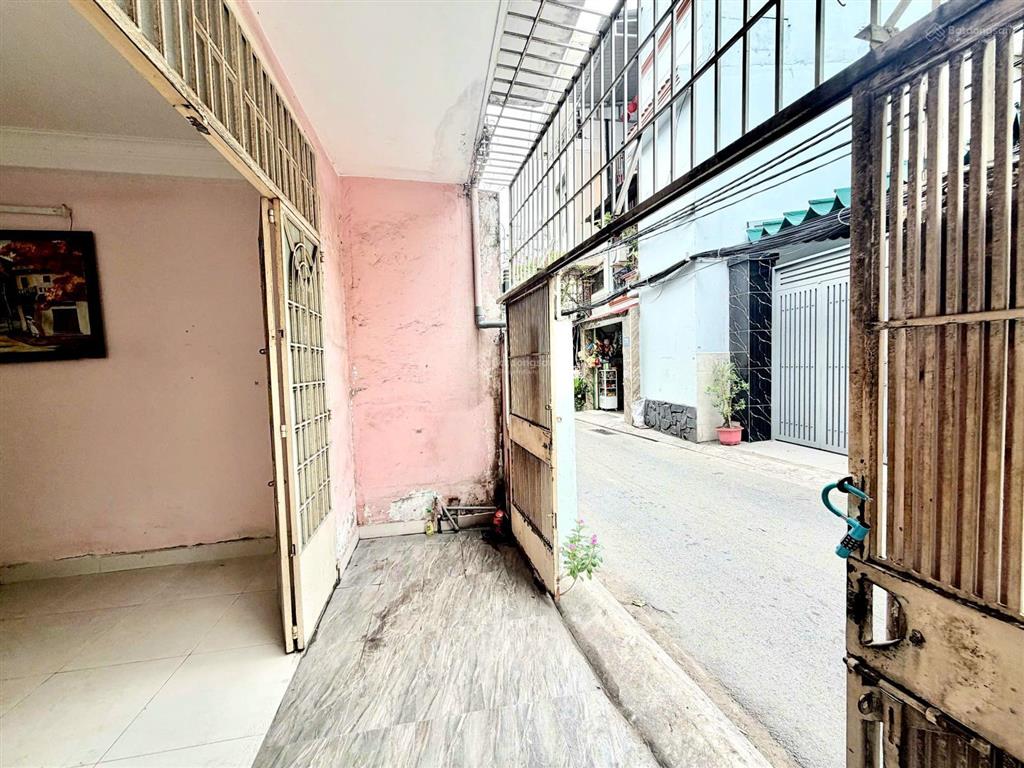 Nhà 1 lầu 43.9m2 ko lộ giới, hẻm 6m thông, đường bùi đình túy, p.12