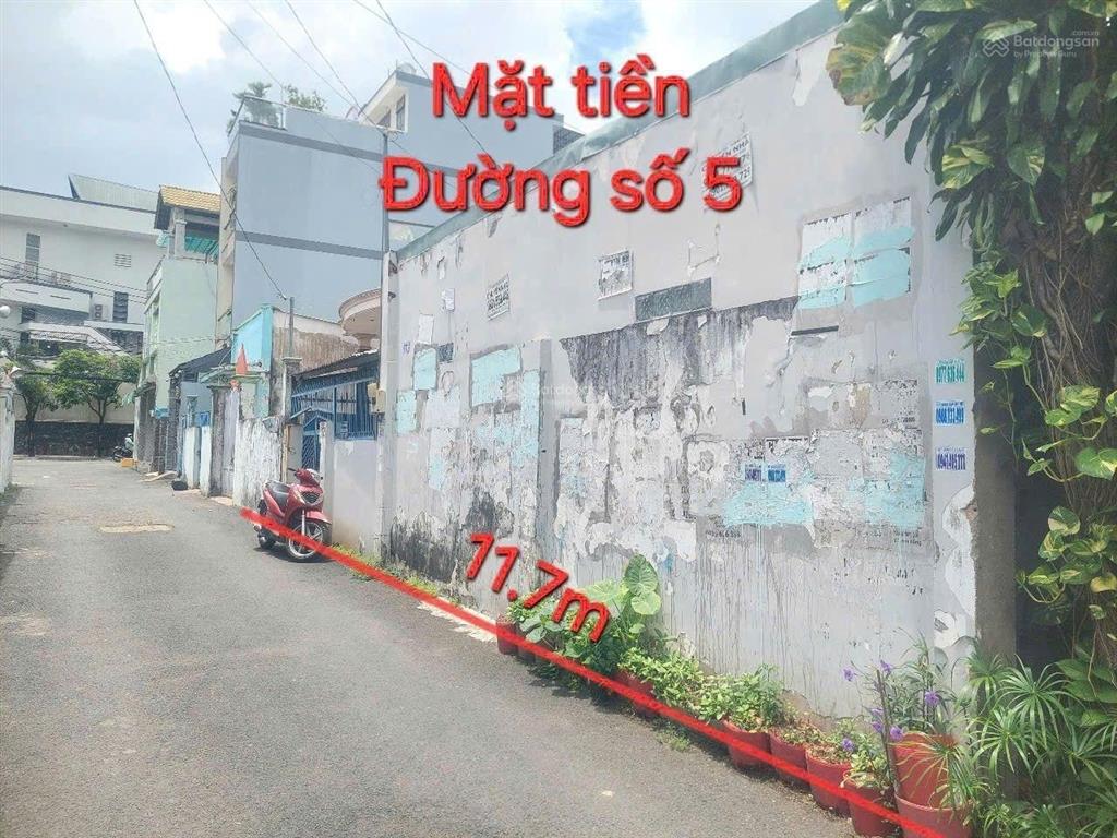 Nhà 292.4m2 mặt tiền đường số 5, p. tam bình, gần chợ đầu mối thủ đức