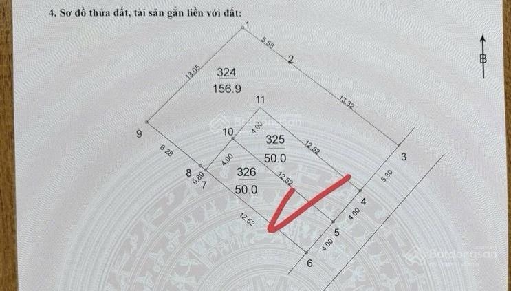 160tr/m2 đất ô tô tránh, vuông vắn, còn bớt, siêu hiếm
