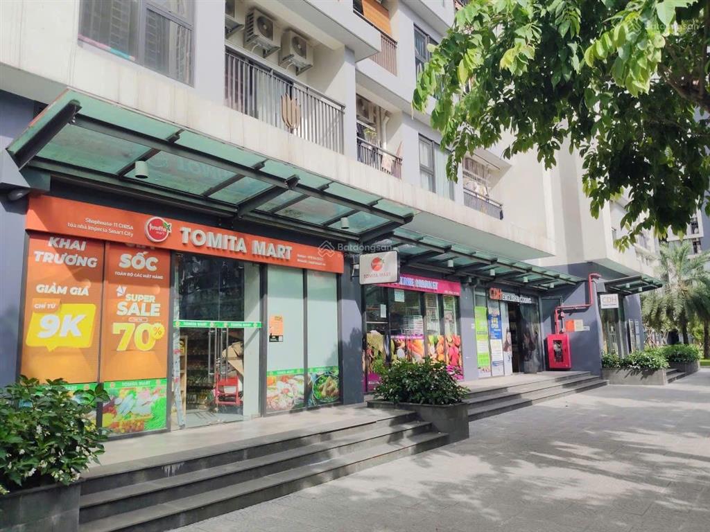 Cho thuê mặt bằng shop chân đế vinhomes smart city với nhiều vị trí nhận diện thương hiệu tốt