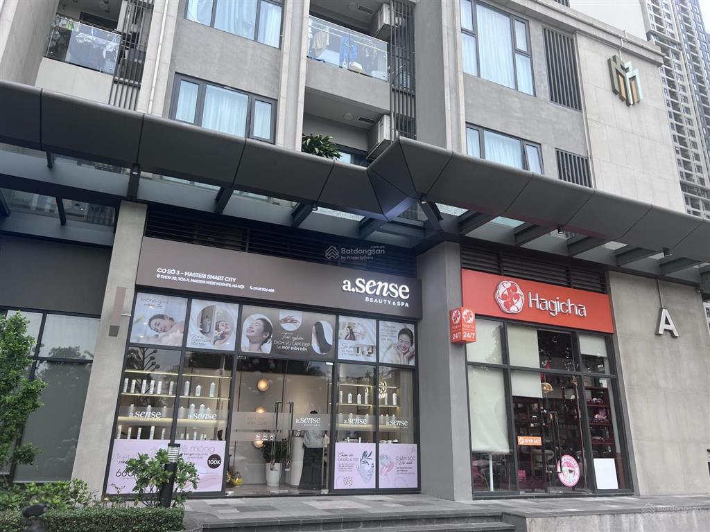 Bán căn shop chân đế mặt sảnh thuộc masteri homes vinhomes smart city tây mỗ